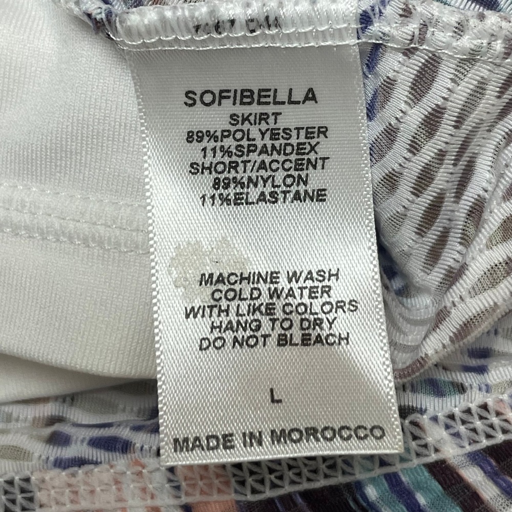 Sofibella Athletic Skort Womens L Multicolor Abst… - image 6